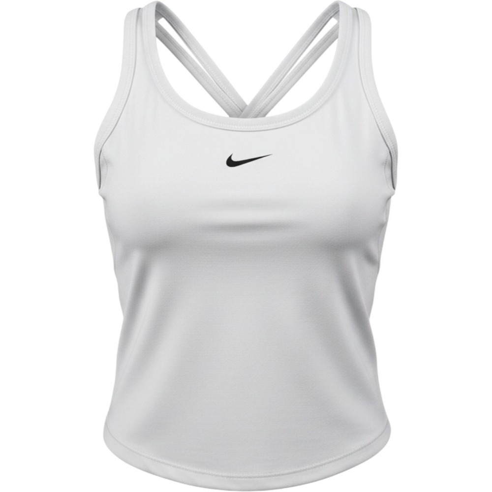 Nike One Dri-FIT Women White Cross Back Training Tank Top FZ5598-100 Size S